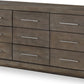 Melbourne Nine Drawer Dresser in Dark Pine (2024)