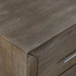 Melbourne Two Drawer Nightstand with USB in Dark Pine