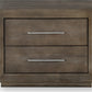 Melbourne Two Drawer Nightstand with USB in Dark Pine