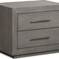 Melbourne Two Drawer Nightstand with USB in Mineral