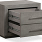Melbourne Two Drawer Nightstand with USB in Mineral