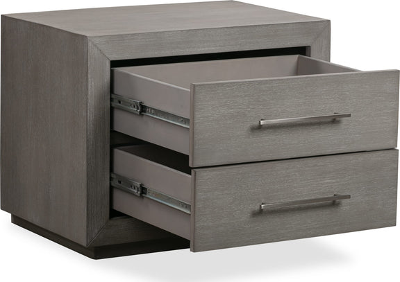 Melbourne Two Drawer Nightstand with USB in Mineral