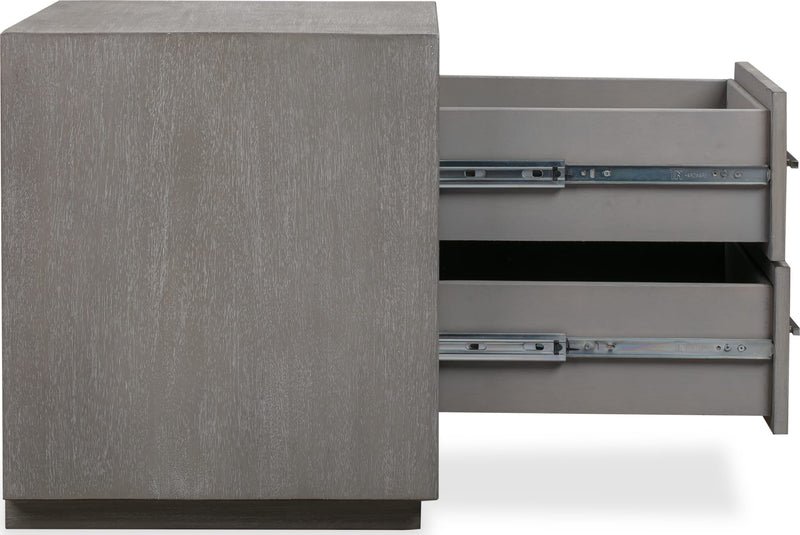 Melbourne Two Drawer Nightstand with USB in Mineral