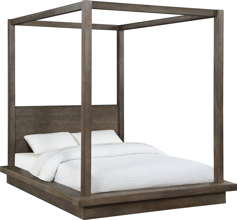 Melbourne California-King Canopy Bed in Dark Pine