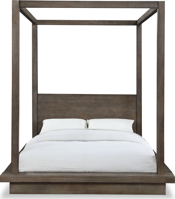 Melbourne Full-Size Canopy Bed in Dark Pine