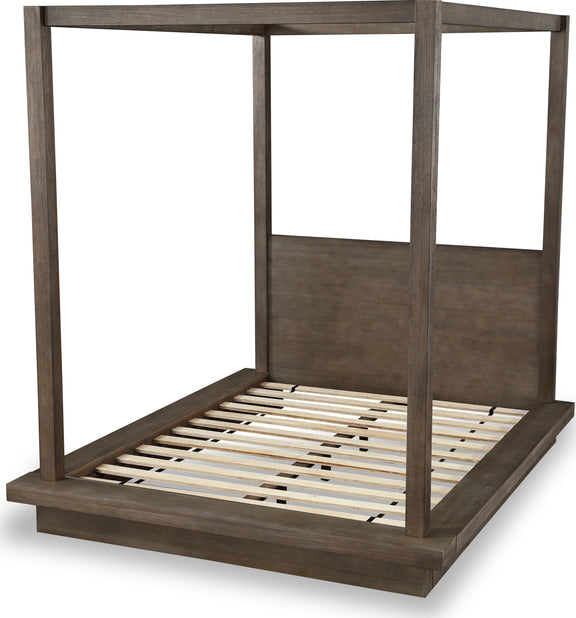Melbourne Full-Size Canopy Bed in Dark Pine