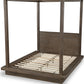 Melbourne California-King Canopy Bed in Dark Pine