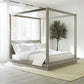 Melbourne Full-Size Canopy Bed in Mineral