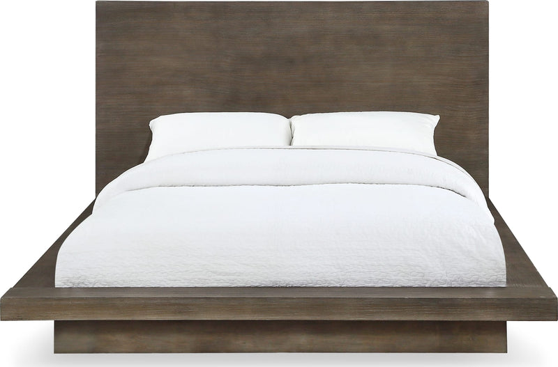Melbourne King-Size Panel Bed in Dark Pine