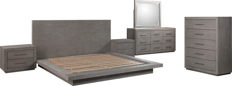 Melbourne Full-Size Panel Bed in Mineral
