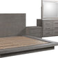 Melbourne King-Size Panel Bed in Mineral