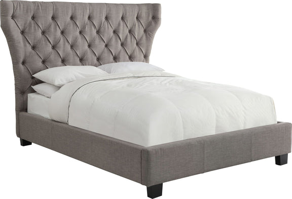 Melina Full-Size Upholstered Storage Bed in Dolphin Linen