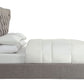Melina Full-Size Upholstered Platform Bed in Dolphin Linen