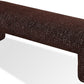 Mocoa Fully Upholstered Bench in Mongoose Chenille