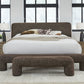 Mocoa Queen-size Fully Upholstered Platform Bed in Mongoose Chenille