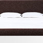 Mocoa King-size Fully Upholstered Platform Bed in Mongoose Chenille