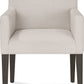 Modesto Upholstered Arm Chair in Abalone Linen and French Roast