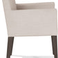 Modesto Upholstered Arm Chair in Abalone Linen and French Roast