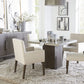 Modesto Upholstered Side Chair in Abalone Linen and French Roast