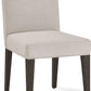 Modesto Upholstered Side Chair in Abalone Linen and French Roast