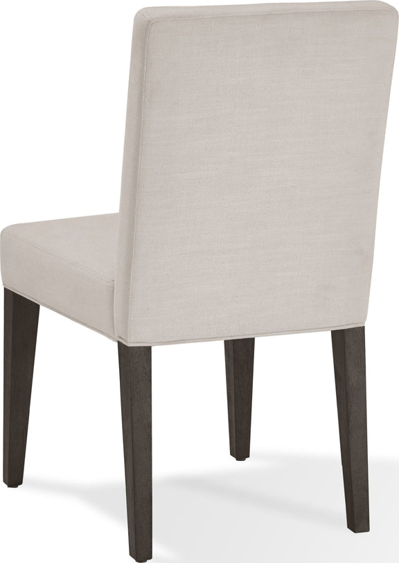 Modesto Upholstered Side Chair in Abalone Linen and French Roast