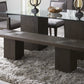 Modesto Wooden Dining Bench in French Roast