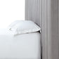 Monty Queen-Size Channeled Wall Bed Headboard Only in Gray Velvet