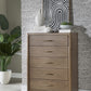 Morris 5 Drw Chest - Claystone