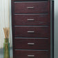 Nevis Five Drawer Chest in Espresso (2024)