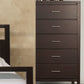 Nevis Five Drawer Chest in Espresso (2024)