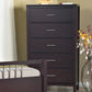 Nevis Five Drawer Chest in Espresso (2024)