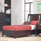 Nevis Twin-size Low Profile Storage Bed in Espresso