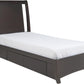 Nevis King-size Low Profile Storage Bed in Espresso