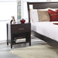 Nevis One Drawer Nightstand in Espresso