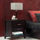 Nevis One Drawer Nightstand in Espresso