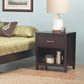 Nevis One Drawer Nightstand in Espresso