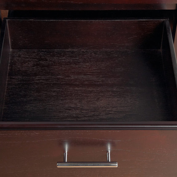 Nevis One Drawer Nightstand in Espresso