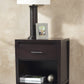 Nevis One Drawer Nightstand in Espresso