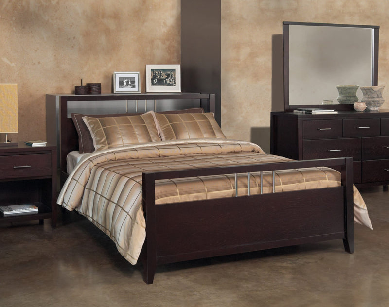 Nevis Full-size Platform Storage Bed in Espresso