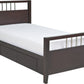 Nevis Full-size Platform Storage Bed in Espresso
