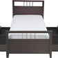 Nevis Twin-size Platform Storage Bed in Espresso