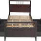 Nevis Queen-size Platform Storage Bed in Espresso