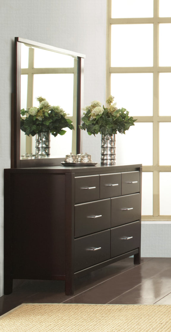 Nevis Seven Drawer Dresser in Espresso (2024)