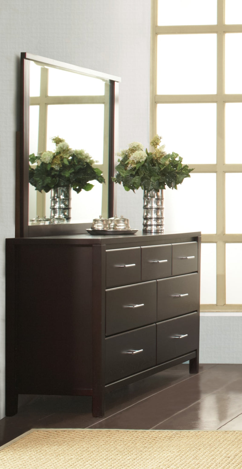 Nevis Seven Drawer Dresser in Espresso (2024)