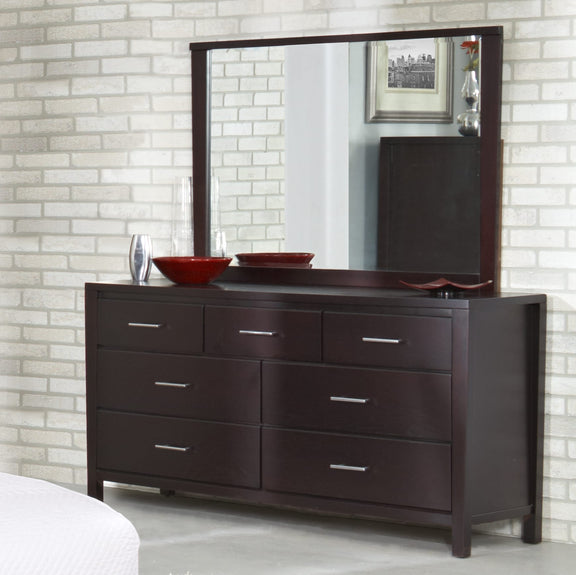 Nevis Seven Drawer Dresser in Espresso (2024)