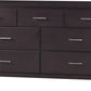 Nevis Seven Drawer Dresser in Espresso (2024)