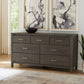 Nevis Seven Drawer Dresser in Sharkskin (2024)