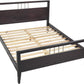 Nevis California King Size Platform Bed in Espresso