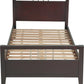 Nevis Full Size Platform Bed in Espresso
