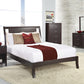 Nevis California King Size Low Profile Sleigh Bed in Espresso